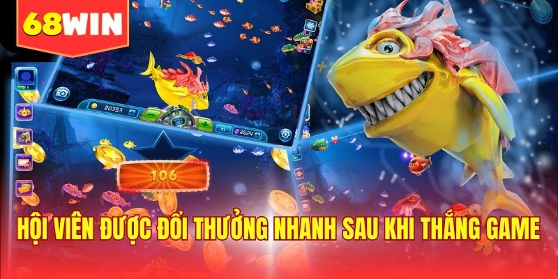 Hội viên được đổi thưởng nhanh sau khi thắng game